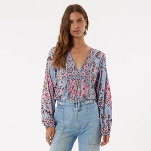 Spell‎ Pandora Aquamarine Blouse XS